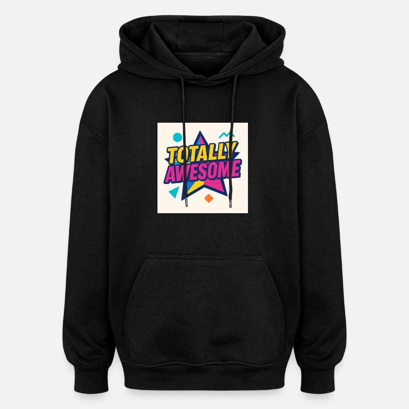 Totally Awesome – Star Power - Oversized Unisex Hoodie - Schwarz