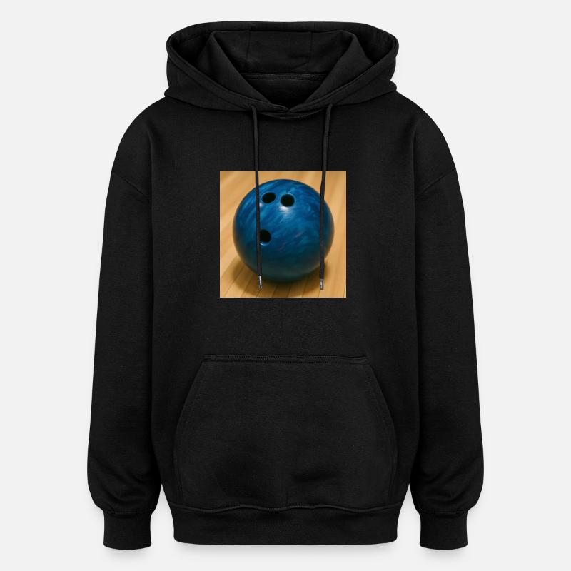 Sports - Bowling - Sweat à capuche oversize unisexe - noir