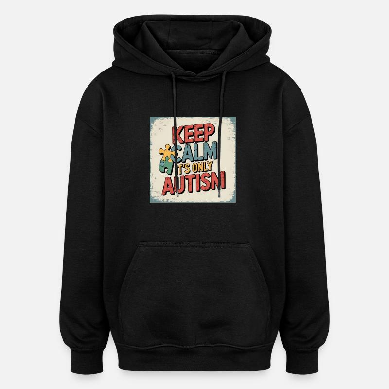 Autismus - Oversized Unisex Hoodie - Schwarz