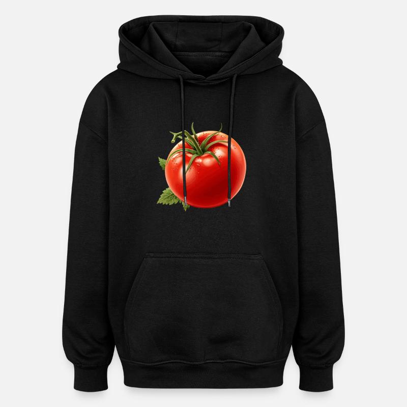 Tomate - Sweat à capuche oversize unisexe - noir