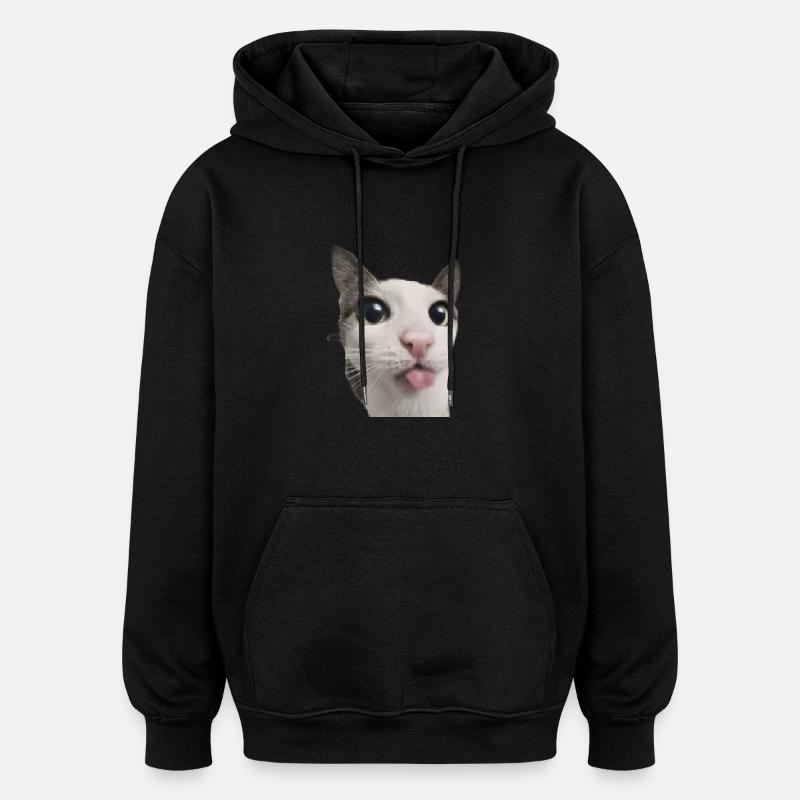 Effet de pixel Mlem - Sweat à capuche oversize unisexe - noir