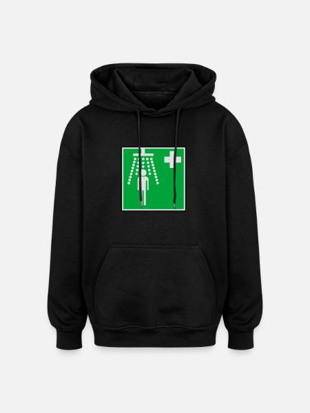 Clean Hospital Bruser - Oversize unisex hoodie - sort