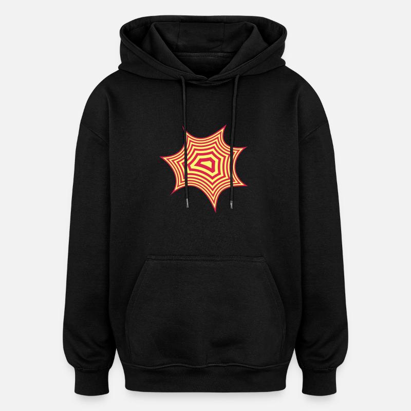 flush5 - Oversized Unisex Hoodie - Schwarz