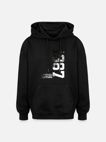 39TH BIRTHDAY LIMITED EDITION 1987 - Oversized Unisex Hoodie - black