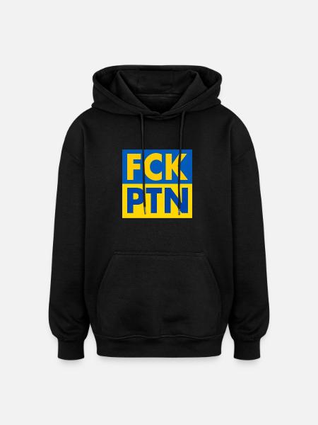 Fck ptn - Oversized Unisex Hoodie - black