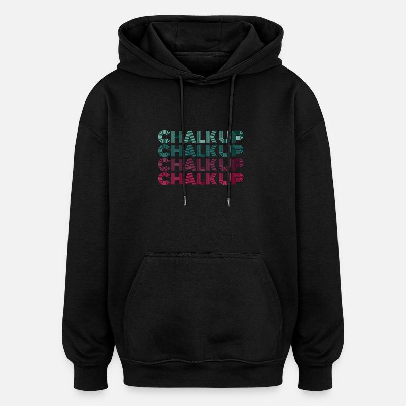 Boulderer Chalk Up Bloc - Sweat à capuche oversize unisexe - noir