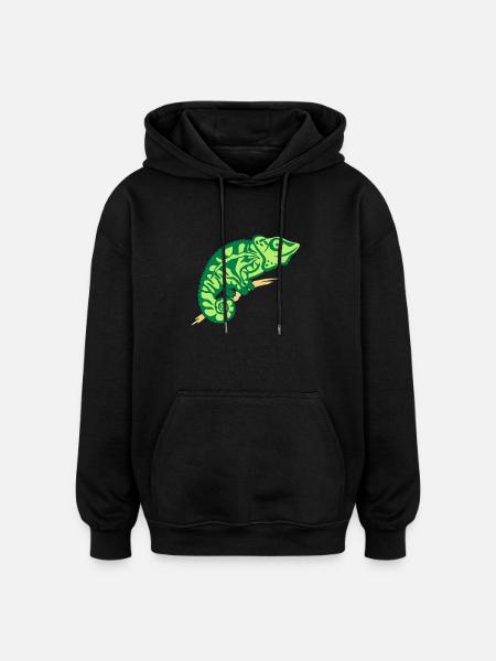 Chameleon - Oversized Unisex Hoodie - black