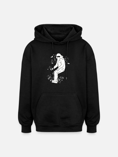 Snowboarder Snowboarding Snowboard - Oversized Unisex Hoodie - black