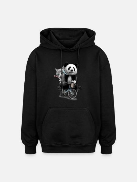 BEST FRIENDS 2017 - Oversized Unisex Hoodie - black