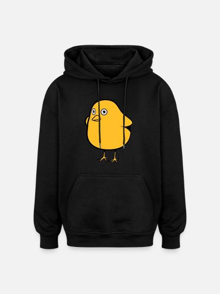 funny chicks - Oversized Unisex Hoodie - black