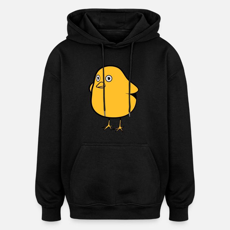 funny chicks - Oversized Unisex Hoodie - black