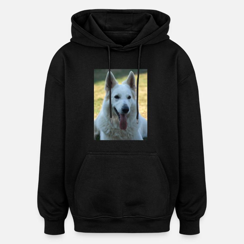 Beauté blanche - Sweat à capuche oversize unisexe - noir