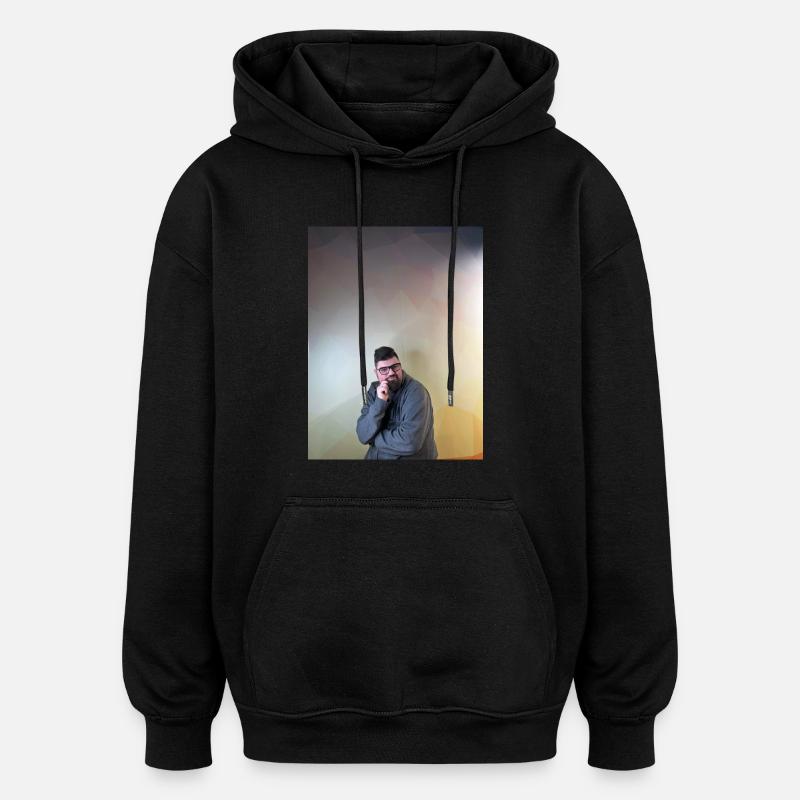 Tom Erik Risanger - Oversized Unisex Hoodie - black