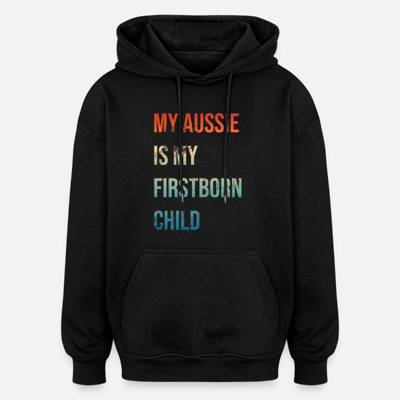 Premier-né australien - Sweat à capuche oversize unisexe - noir