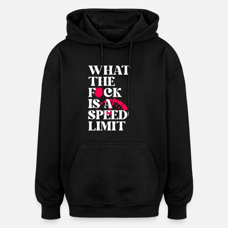 Auto - Oversized Unisex Hoodie - Schwarz