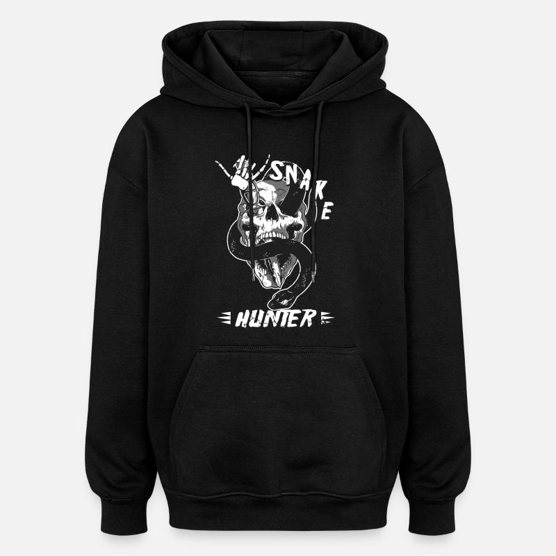 Snake Hunter - Oversized Unisex Hoodie - black