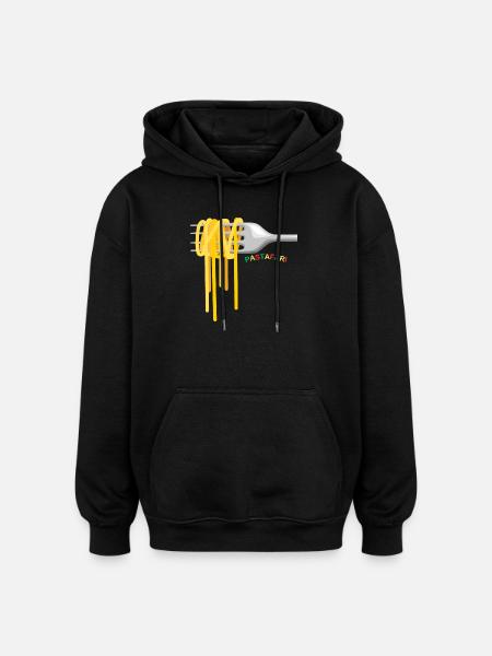PASTAFARI 7 - Oversized Unisex Hoodie - Schwarz