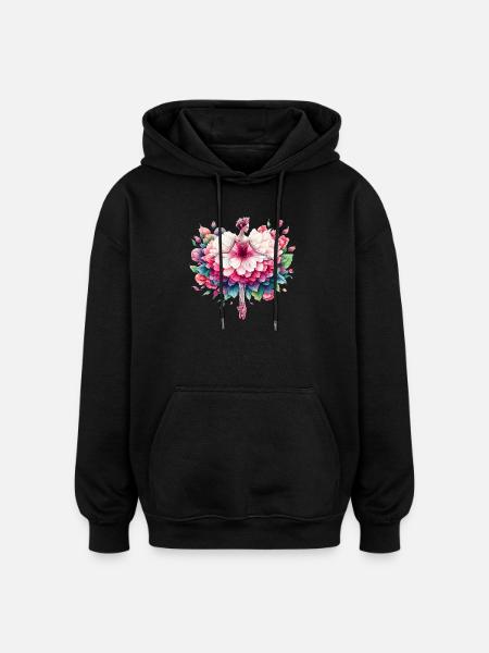 Ballet dancer with tutu - Oversized Unisex Hoodie - black