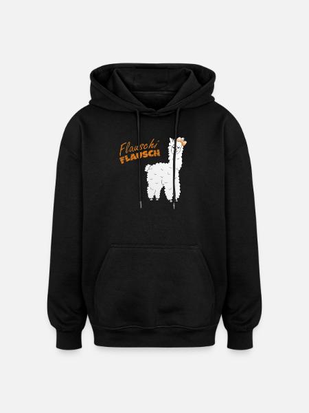 Flauschi-flausch - Oversized Unisex Hoodie - Schwarz