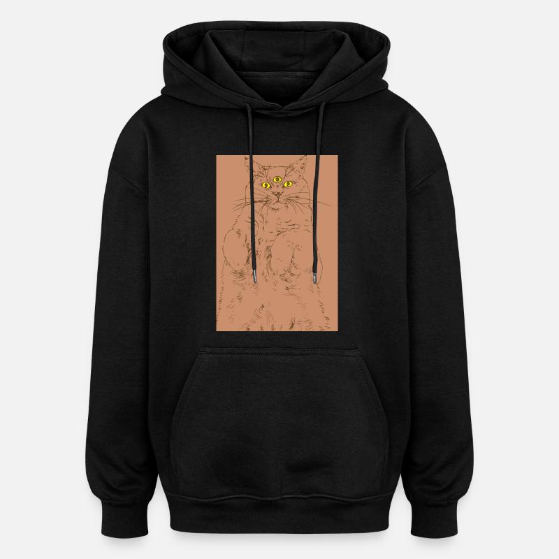 ICH SEHE DICH - Oversized Unisex Hoodie - Schwarz