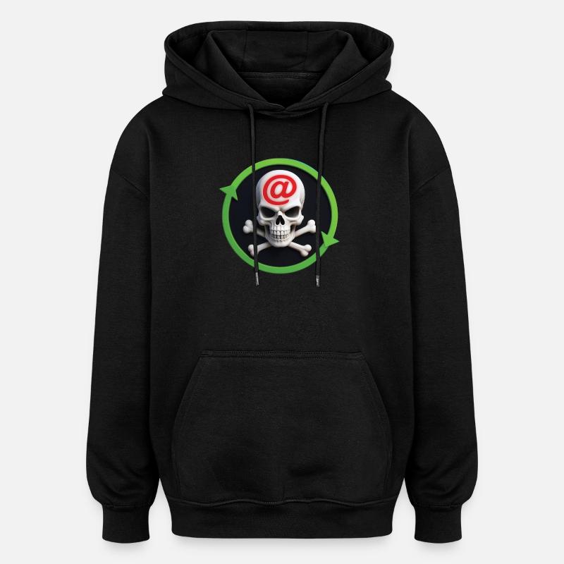 CYBER PIRATE #2 - geek & scifi - Sweat à capuche oversize unisexe - noir