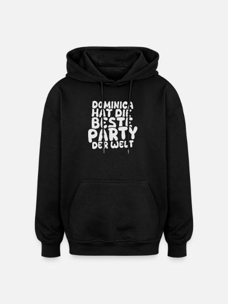 Dominica as a holiday destination - Oversized Unisex Hoodie - black