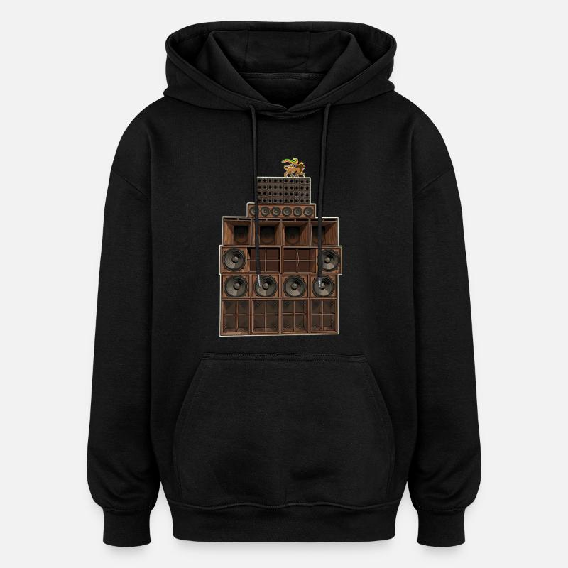 Reggae Soundsystem - Oversized Unisex Hoodie - Schwarz