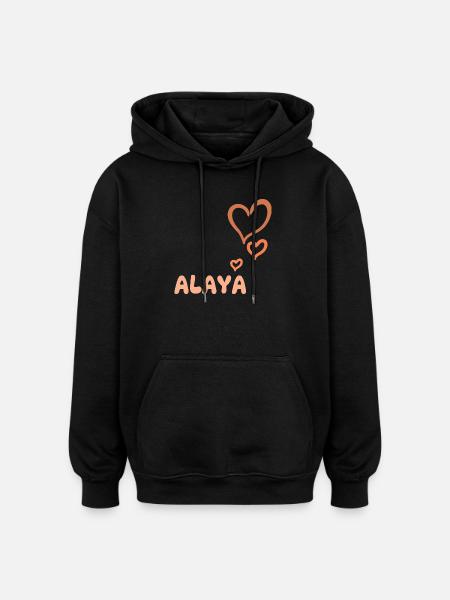 Gift for Alaya - Oversized Unisex Hoodie - black