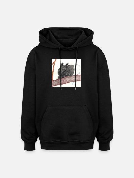 Schabrackentapir - Oversized Unisex Hoodie - Schwarz