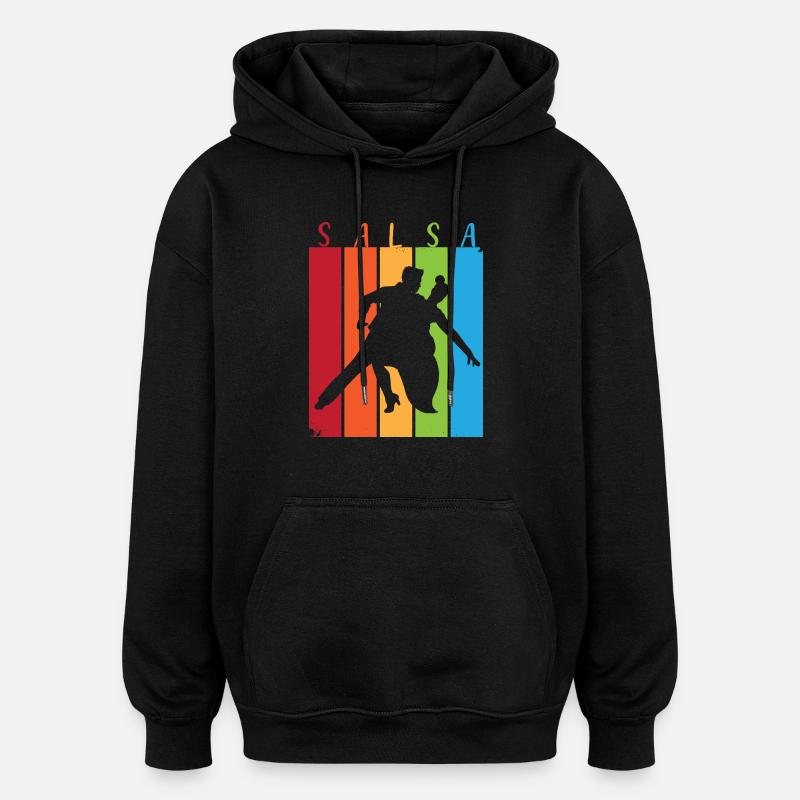 Danseuse de salsa Danseuse - Sweat à capuche oversize unisexe - noir