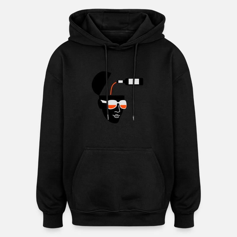 Loading - Oversized Unisex Hoodie - Schwarz