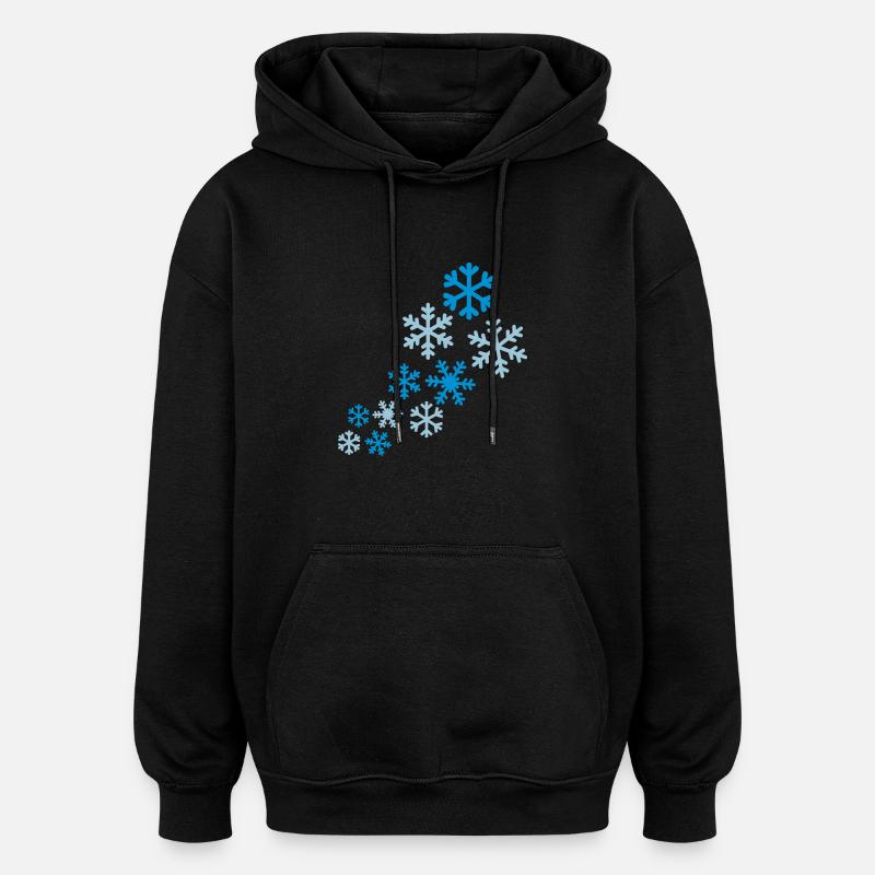Snow - Oversized Unisex Hoodie - black