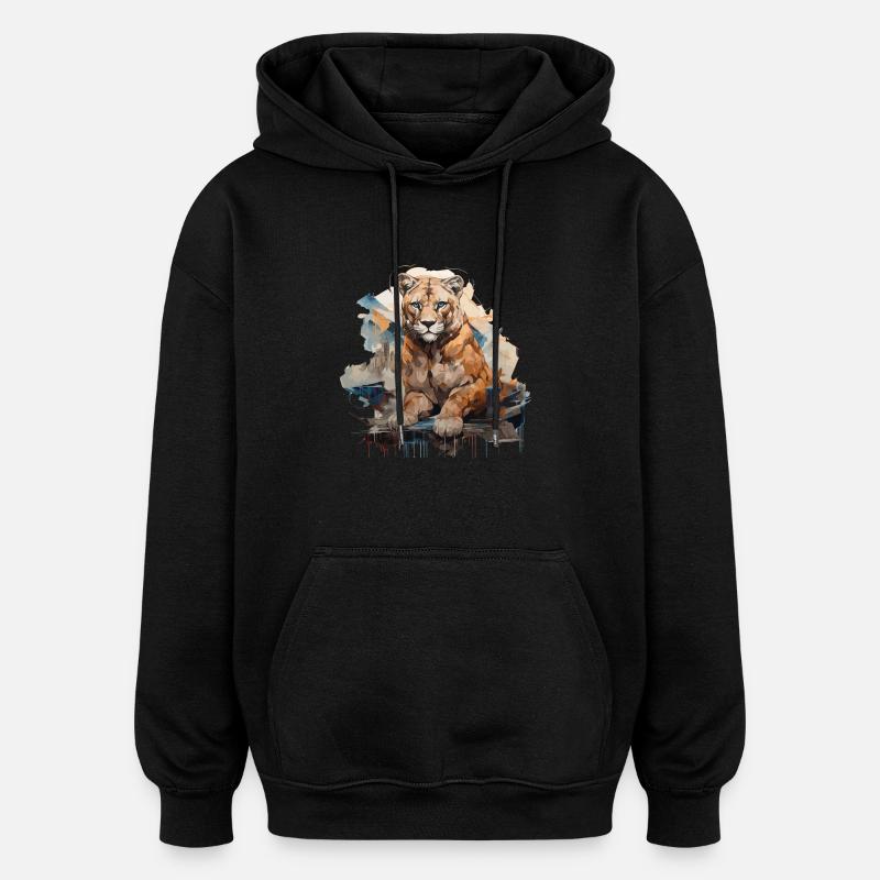 Le pouvoir du - Style Graffiti - Sweat à capuche oversize unisexe - noir