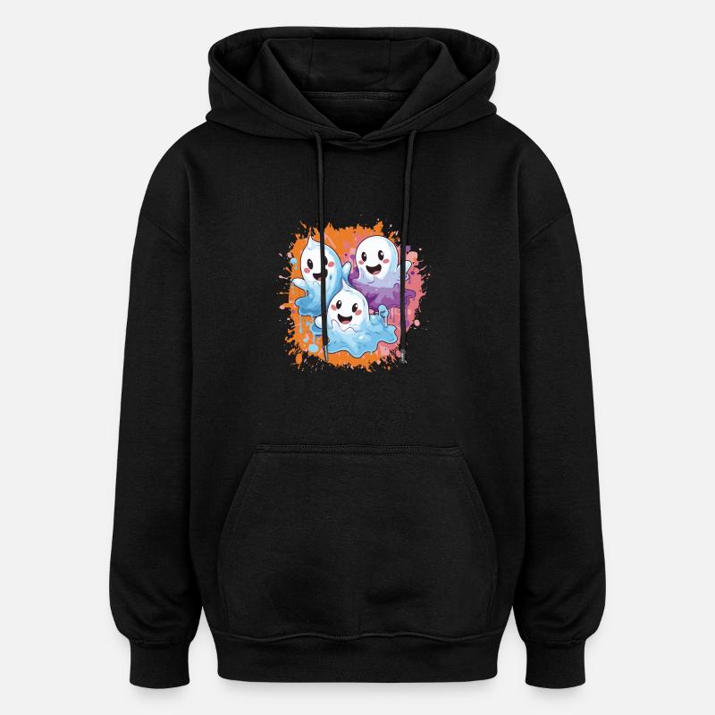 Équipe fantôme - Sweat à capuche oversize unisexe - noir