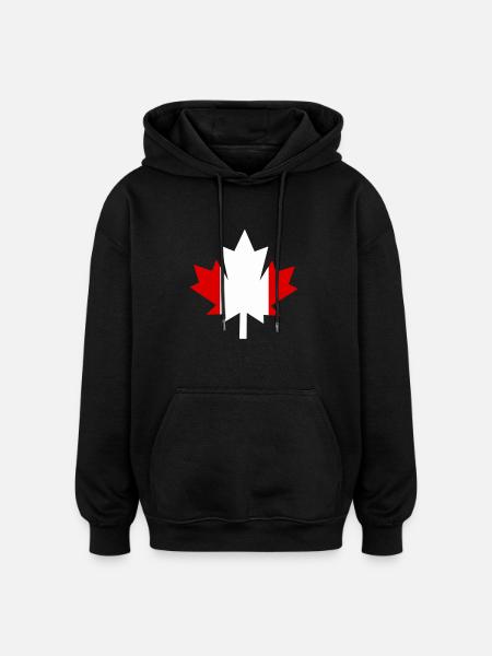 Canada Canada Maple Leaf - Oversized Unisex Hoodie - black