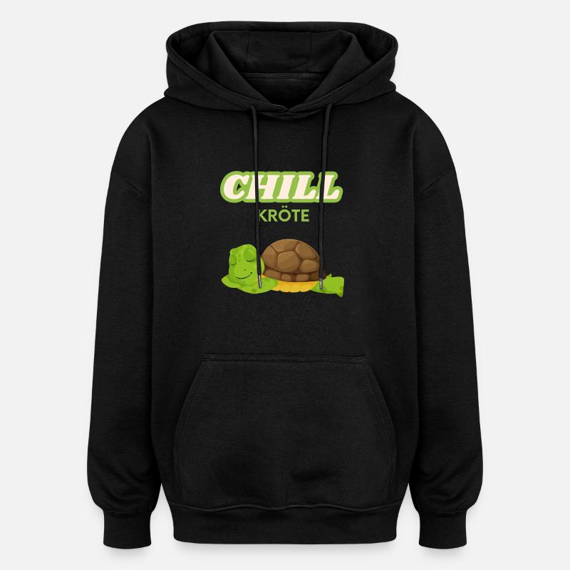 Chill crapaud pour refroidisseur - Sweat à capuche oversize unisexe - noir