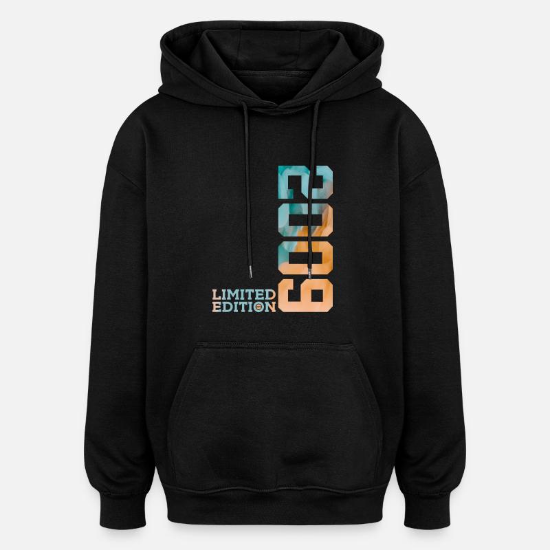 17TH BIRTHDAY LIMITED EDITION 2009 - Oversized Unisex Hoodie - black