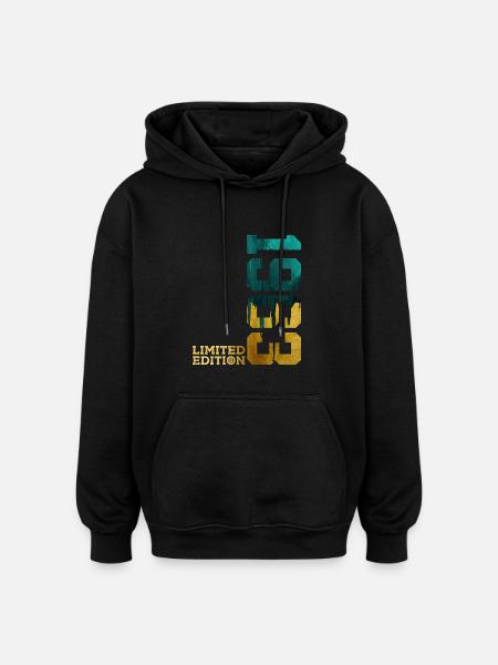 63RD BIRTHDAY LIMITED EDITION 1963 - Oversized Unisex Hoodie - black