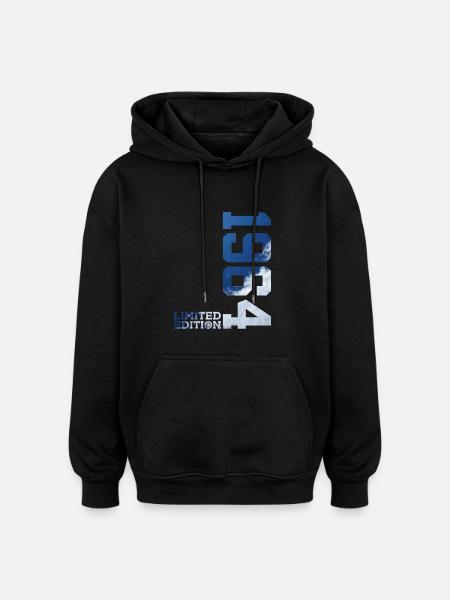 LIMITED EDITION 1964 62ND BIRTHDAY - Oversized Unisex Hoodie - black