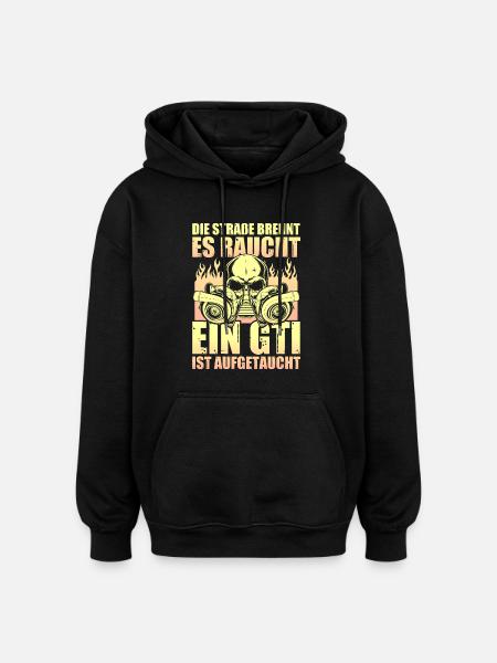 Auto - aufgetaucht - Oversized Unisex Hoodie - Schwarz