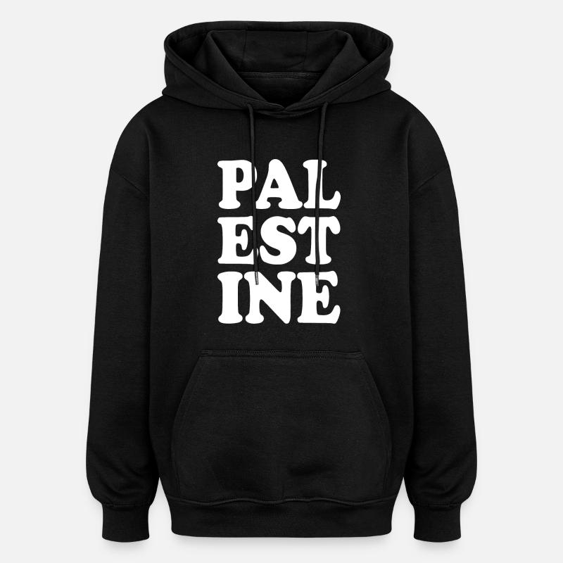 Palestine - Sweat à capuche oversize unisexe - noir