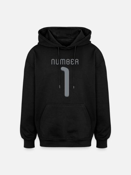 Number one ☝ - Oversized Unisex Hoodie - black