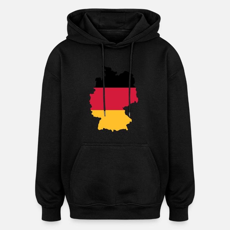 Deutschland - Oversized Unisex Hoodie - Schwarz