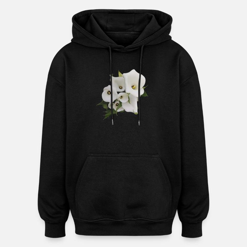 CALLAS BLANCS - Sweat à capuche oversize unisexe - noir