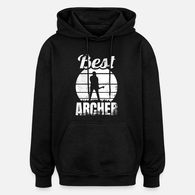 Meilleur archer - Sweat à capuche oversize unisexe - noir