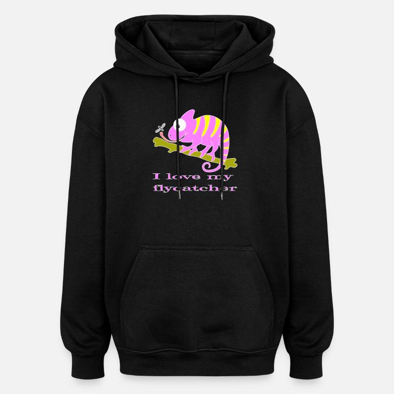 Chamaeleon tier - Oversized Unisex Hoodie - Schwarz