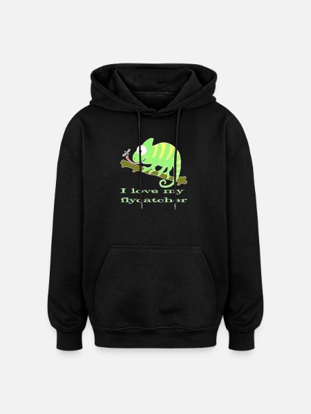 Chamaeleon animal - Oversized Unisex Hoodie - black