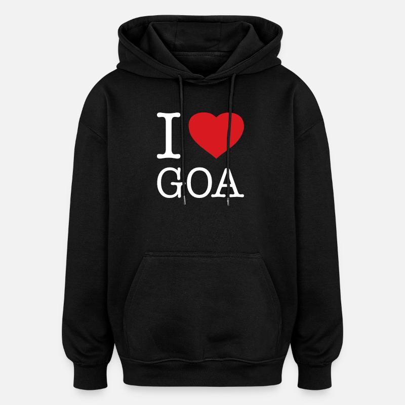 J’ADORE GOA - Sweat à capuche oversize unisexe - noir