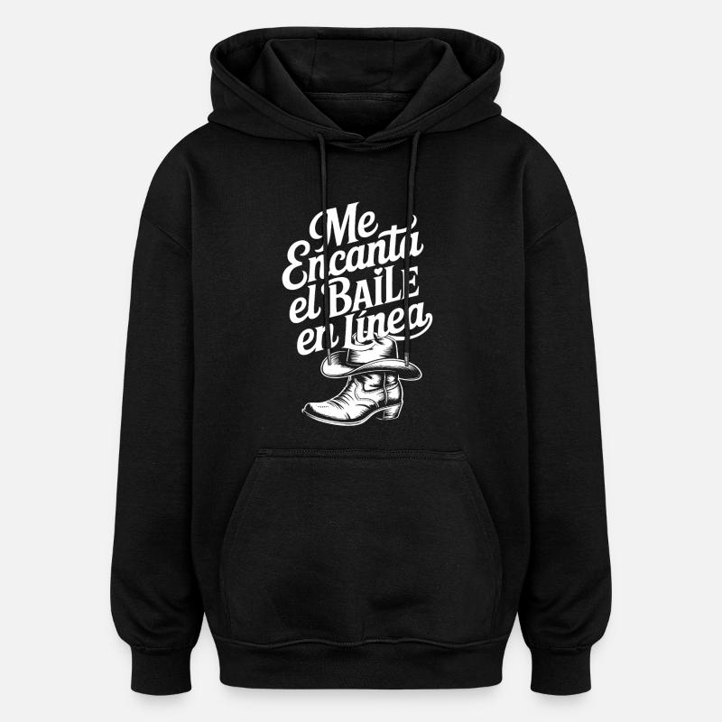 Ich liebe Line Dancing - Oversized Unisex Hoodie - Schwarz