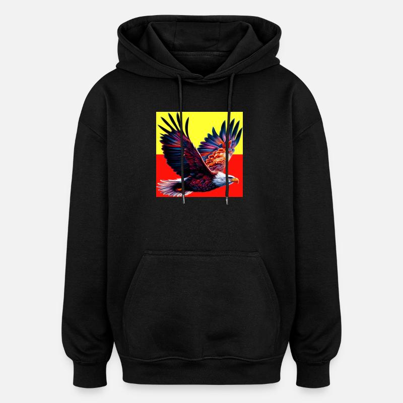 aigle - Sweat à capuche oversize unisexe - noir